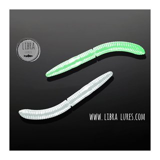 Libra Lures Fatty D Worm 65mm Cheese 10 Stck 000 GlowUV Green