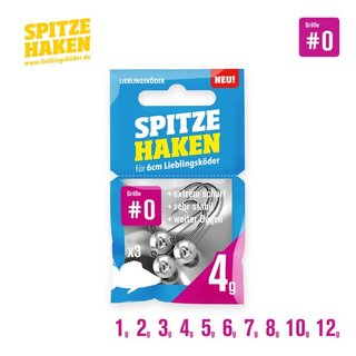 Lieblingskder Spitze Haken #0 - verschiedene Gewichte