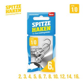 Lieblingskder Spitze Haken 1/0 - verschiedene Gewichrte